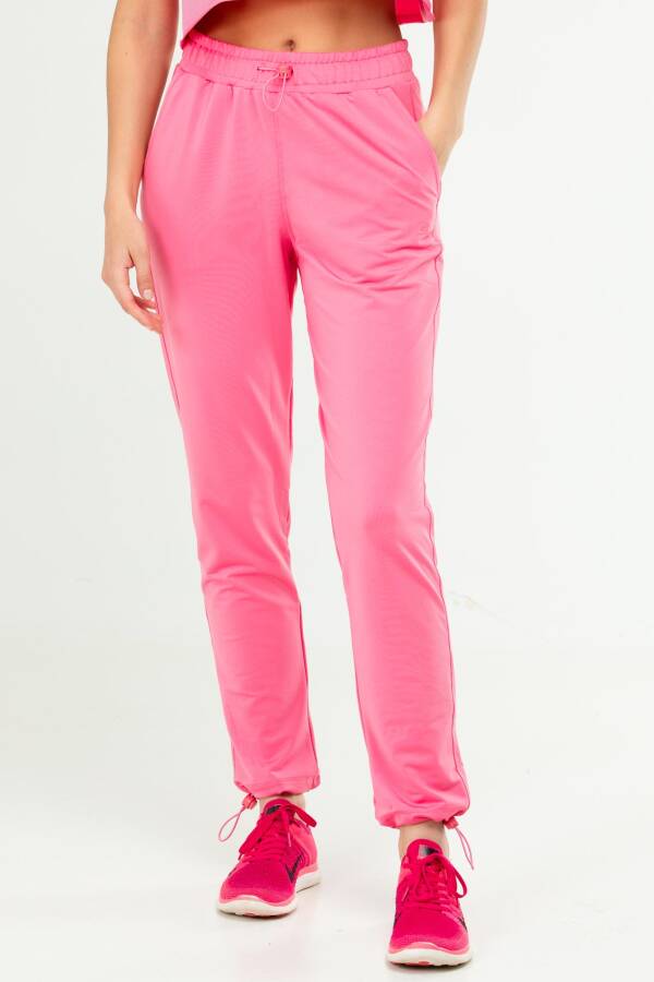 Pembe Regular Lastik Paça Kadın Eşofman Alt sd1002 - Speedlife